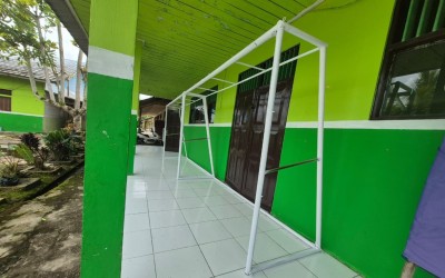 Perkuat Fasilitas Olahraga, MTsN 1 HST Rehab Gawang Futsal